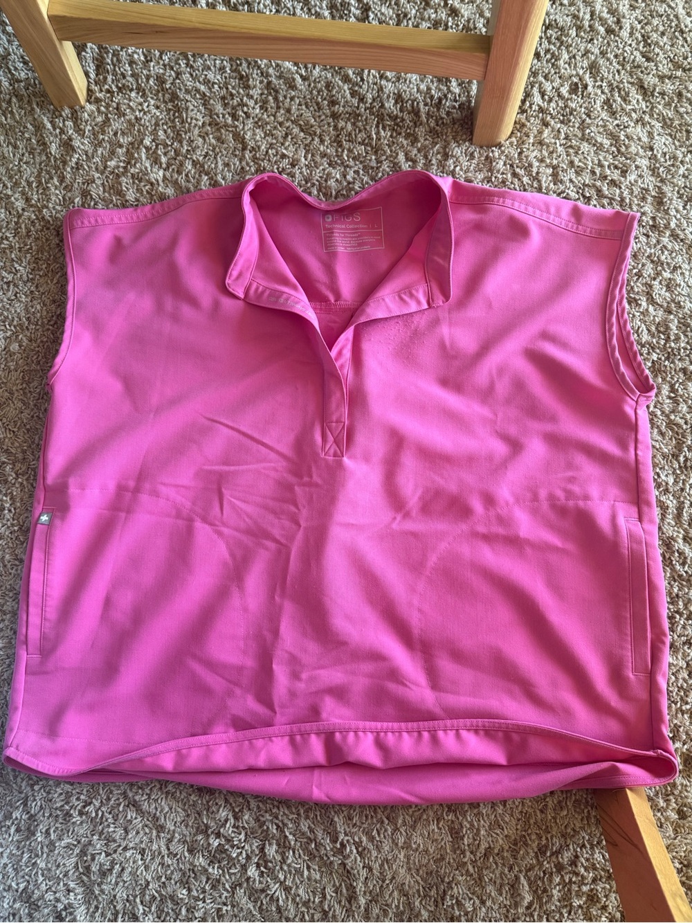 Figs F'ing Pink Rafaela Large - Oversized Scrub Top